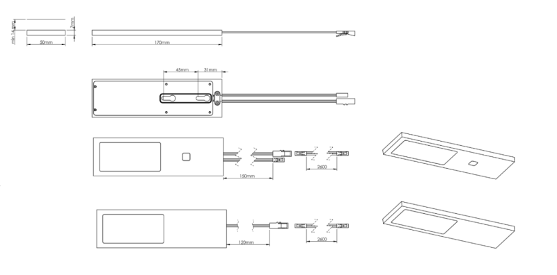 Indux Solin Cuisine Spot LED Multi Tone 3,6 W Noir 1208972343
