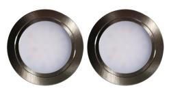 Indux Luma Kit de cuisine encastrable Multi Tone LED Set 2 spots aspect inox 1208972400