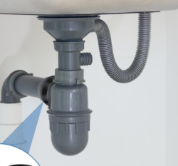 Aquadesign Kit d'évacuation en acier inoxydable avec trop-plein pour évier simple 1208972439