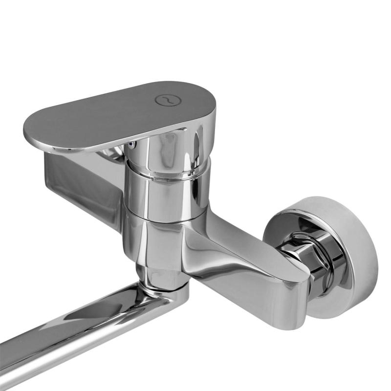 Aquanello Casa Single-lever Kitchen Wall Tap Chrome with 20 cm spout CR-1420-CS