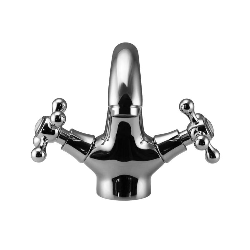 Aquanello Heritage Ascot Classic Nostalgic Washbasin Mixer Tap Chrome CR-4101-HA