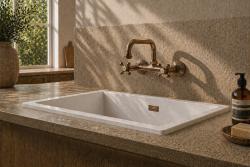 Aquanello Heritage Ascot Robinet mural de cuisine classique à bec haut, couleur bronze BN-4110-HA