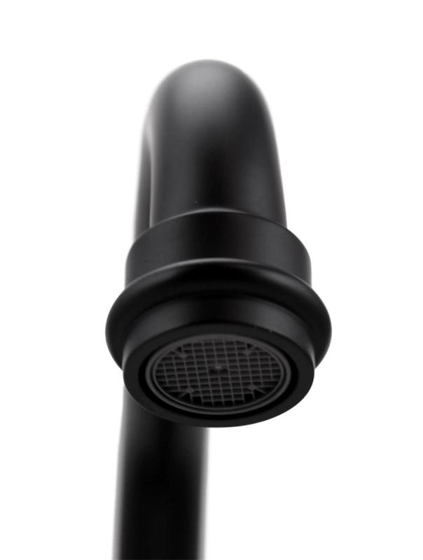 Aquanello Heritage Ascot Classic Kitchen Wall Faucet Top Spout Black BL-4110-HA