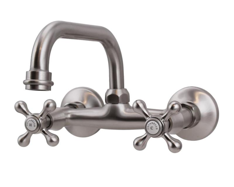 Aquanello Heritage Ascot Classic Kitchen Wall Faucet Top Spout Stainless Steel NB-4110-HA