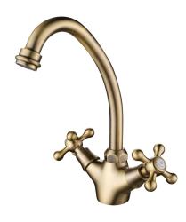 Aquanello Heritage Ascot Robinet de cuisine classique et nostalgique en bronze BN-4004-HA
