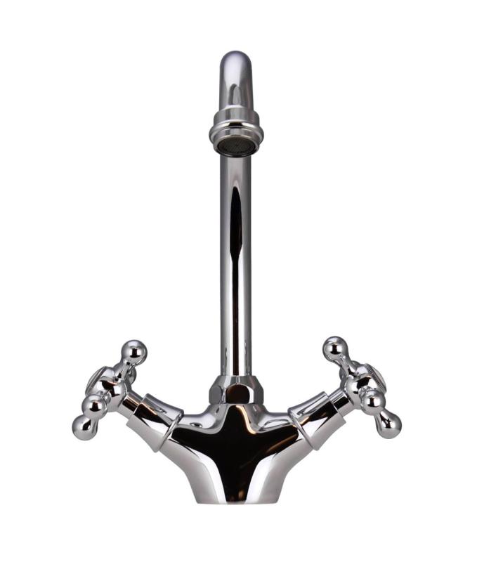 Aquanello Heritage Ascot Classic Kitchen Nostalgic Kitchen Faucet Chrome CR-4004-HA