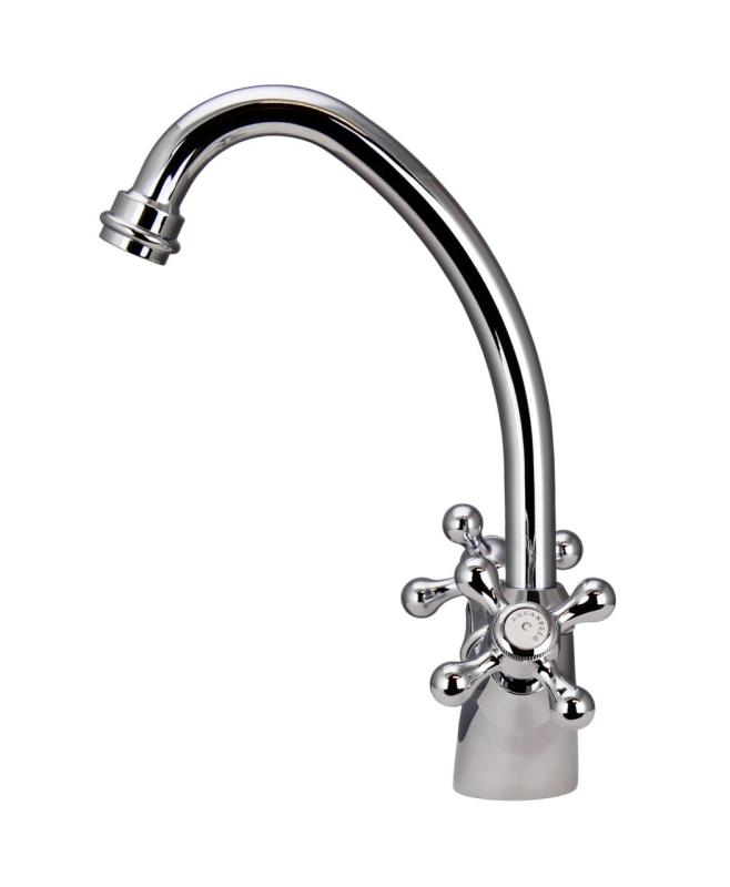 Aquanello Heritage Ascot Classic Kitchen Nostalgic Kitchen Faucet Chrome CR-4004-HA