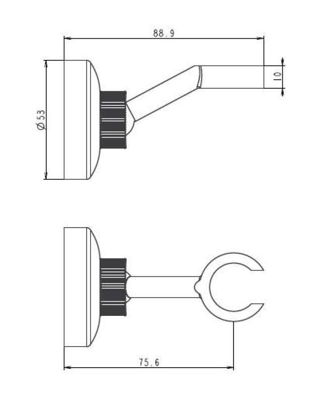 Aquanello Heritage Collection Support de douchette classique Bronze BN-9003-HC