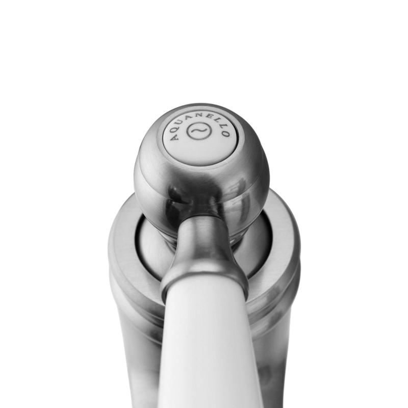 Aquanello Heritage Manor Mitigeur de lavabo classique nostalgique en acier inoxydable NB-1001-HM