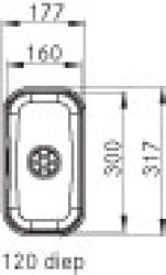 Franke évier Largo LAX 110.16 sous plan 1120157551