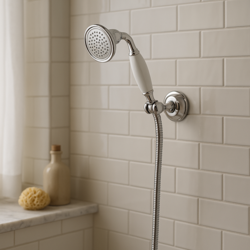 Huber Victorian Douchette avec support chromé 63.03H.CR