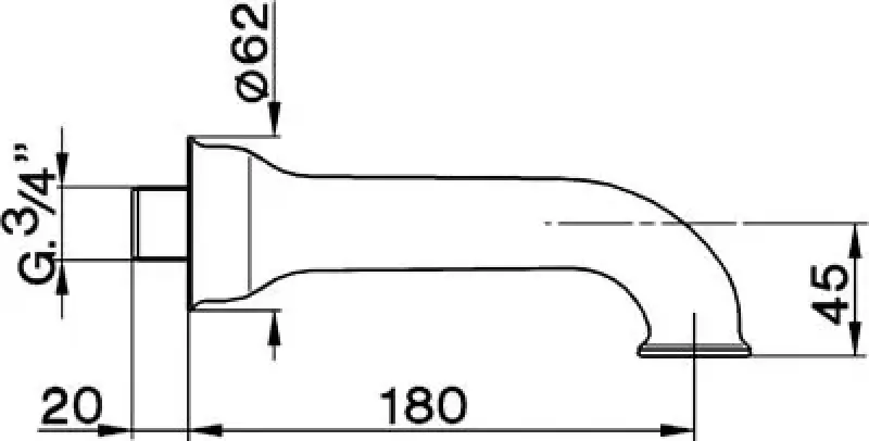 Cisal Arcana Ceramic Bec 180mm AR00024121