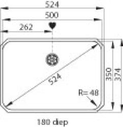 Franke Largo LAX 110.50 évier sous plan 1220067750
